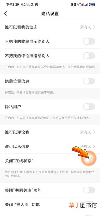 快手怎样隐身在线