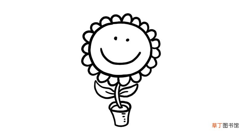 儿童花朵简笔画