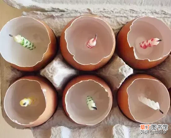 幼儿园九种鸡蛋绘画玩法! 鸡蛋画画可爱图片