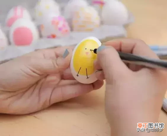 幼儿园九种鸡蛋绘画玩法! 鸡蛋画画可爱图片