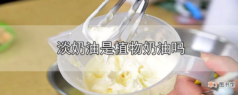 淡奶油是植物奶油吗
