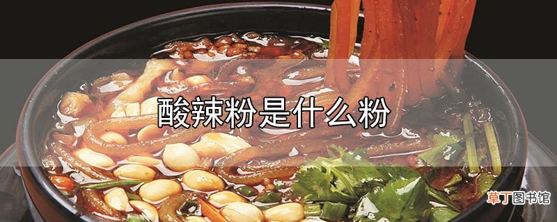 酸辣粉是什么粉