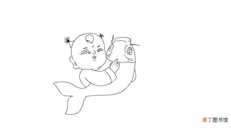 年画 年年有余简笔画