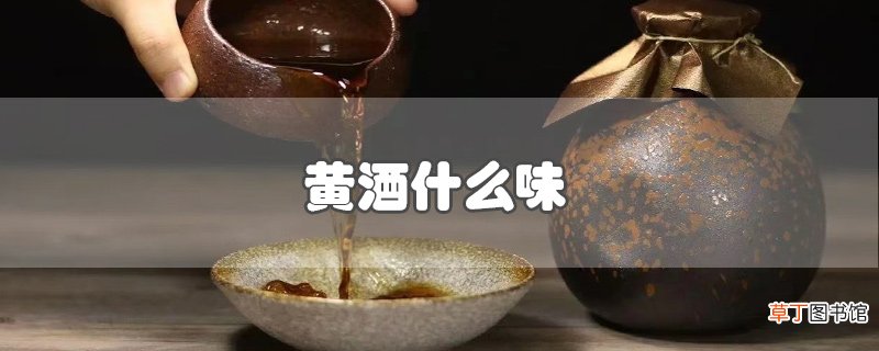 黄酒什么味