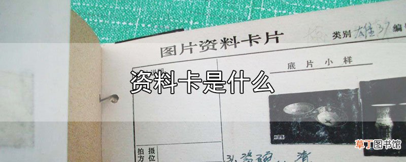 资料卡是什么