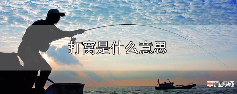 打窝是什么意思