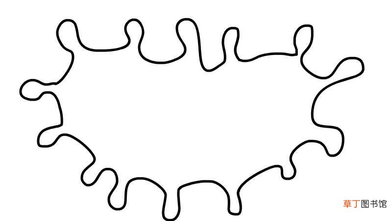 新型冠状病毒简笔画步骤 新型冠状病毒简笔画