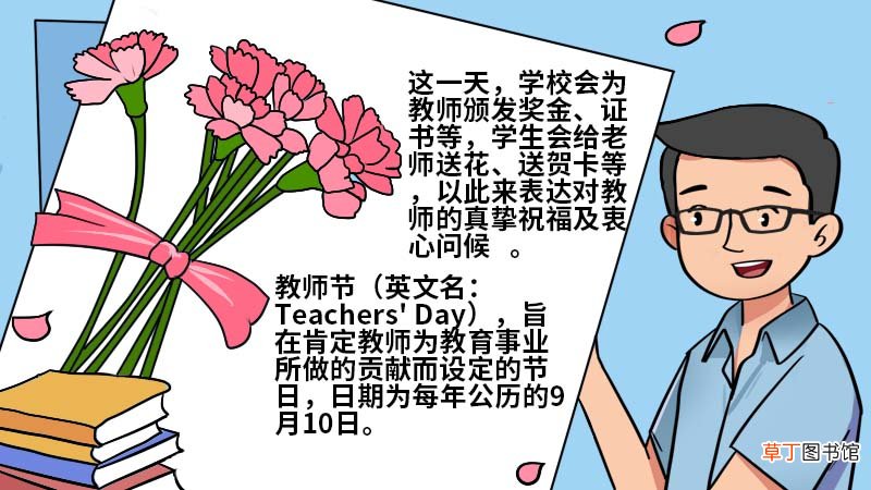 教师节快乐怎么画手抄报简单