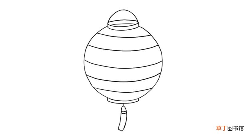 春节灯笼简笔画