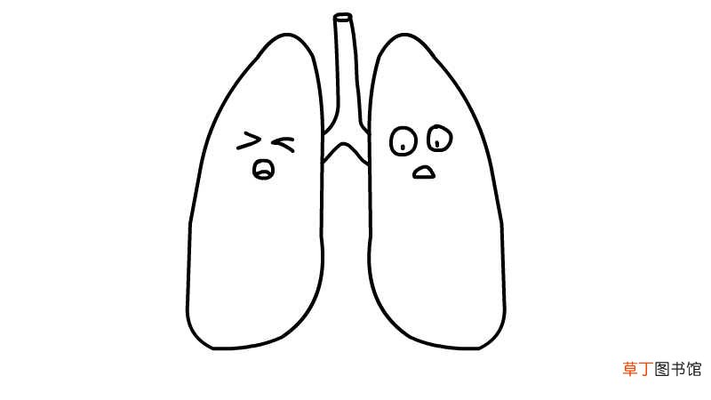 肺炎简笔画 加油