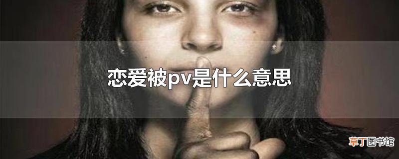 恋爱被pv是什么意思