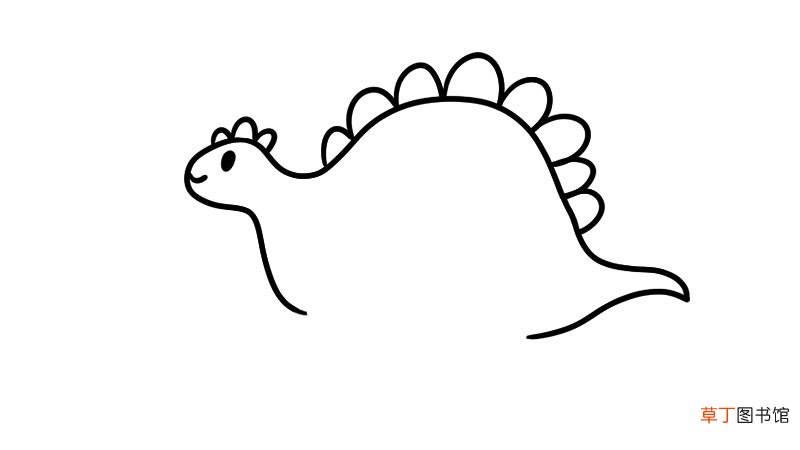 儿童恐龙简笔画怎么画儿童恐龙简笔画画法
