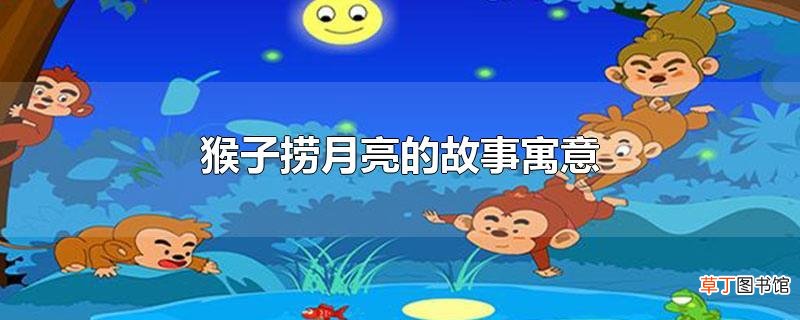 猴子捞月亮的故事寓意