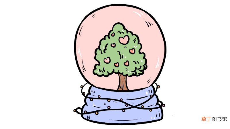 情人节水晶简笔画