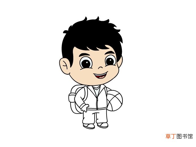 学生简笔画 学生怎么画