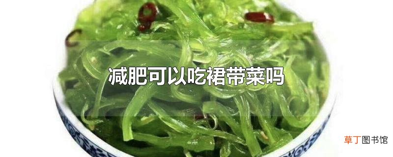 减肥可以吃裙带菜吗