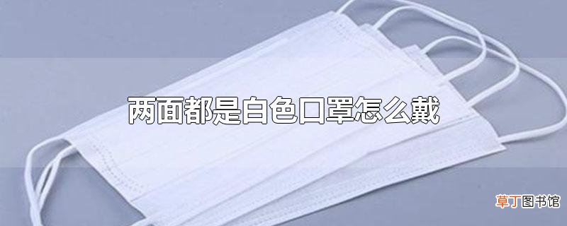 两面都是白色口罩怎么戴