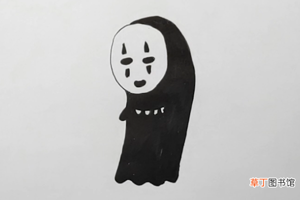 无脸男简笔画