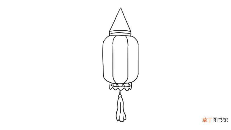 元宵灯笼简笔画