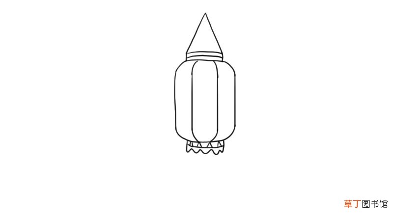 元宵灯笼简笔画