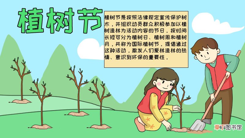 植树节手抄报内容,植树节手抄报内容画法