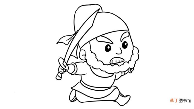 水浒传人物简笔画 水浒传人物简笔画步骤