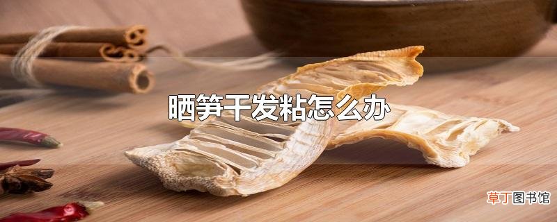 晒笋干发粘怎么办