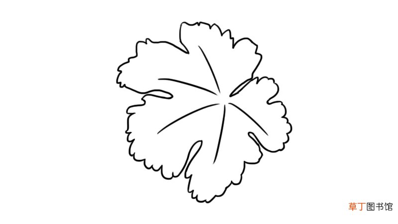 葡萄叶子简笔画 葡萄叶子的简单画法