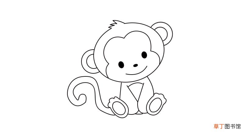 猴子简笔画 猴子简笔画画法
