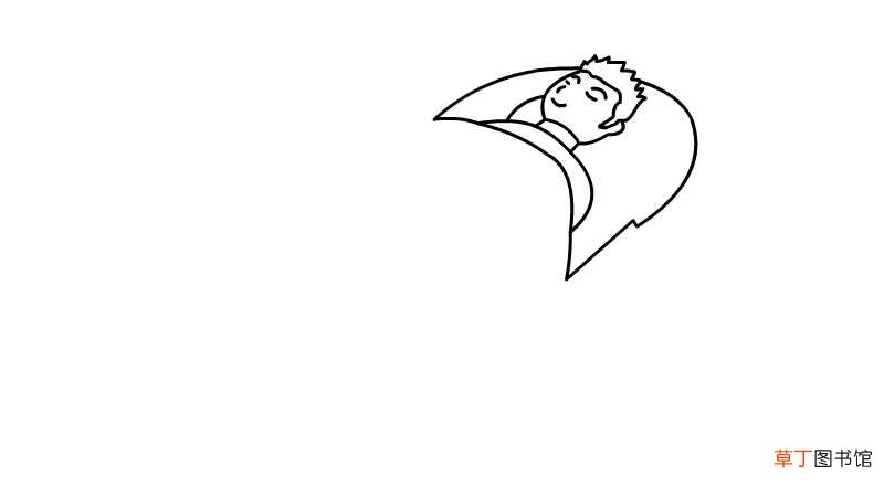 睡袋简笔画 睡袋的画法