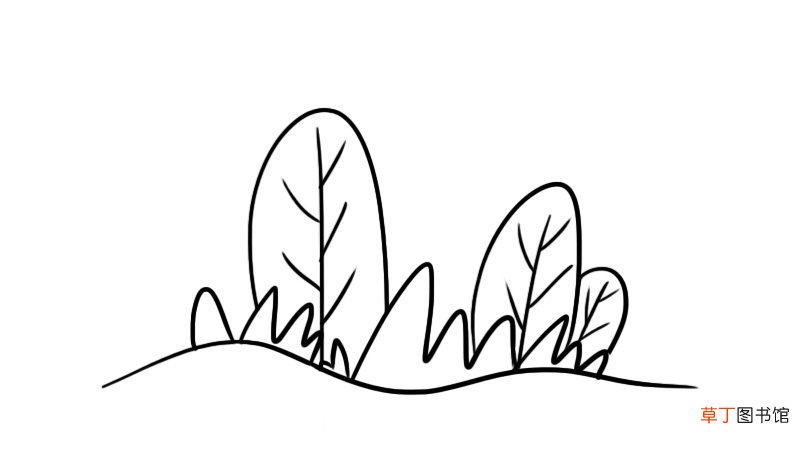 春天的景色简笔画