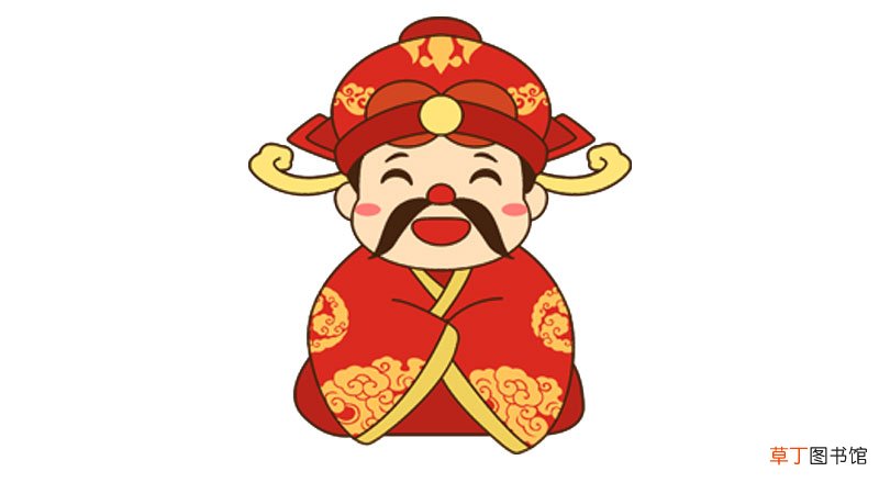 灶王爷简笔画