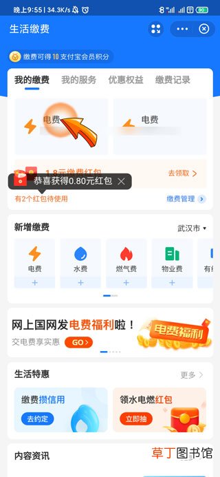 支付宝怎样查电费账单明细