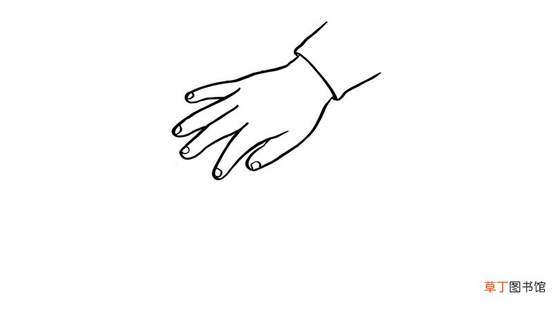 大手拉小手简笔画