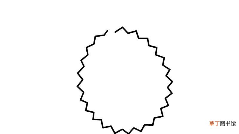 榴莲简笔画 榴莲简笔画怎么画