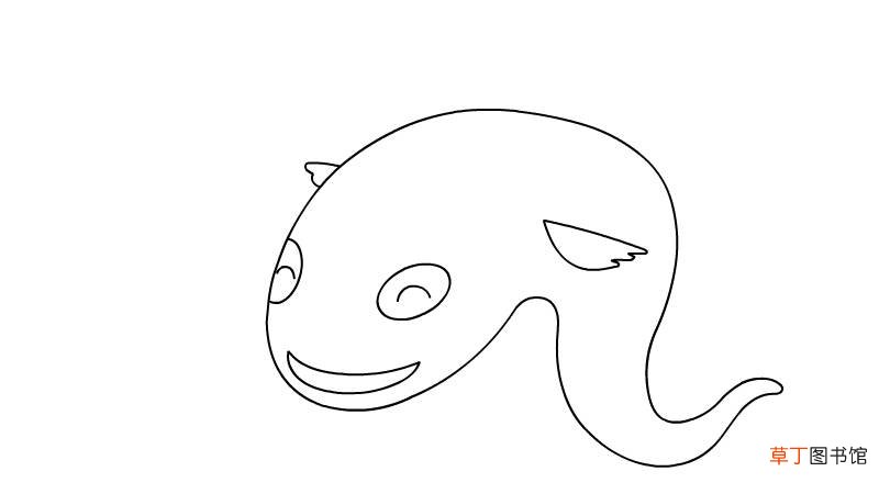 娃娃鱼简笔画 娃娃鱼的画法