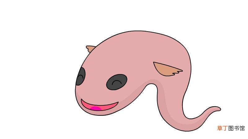 娃娃鱼简笔画 娃娃鱼的画法