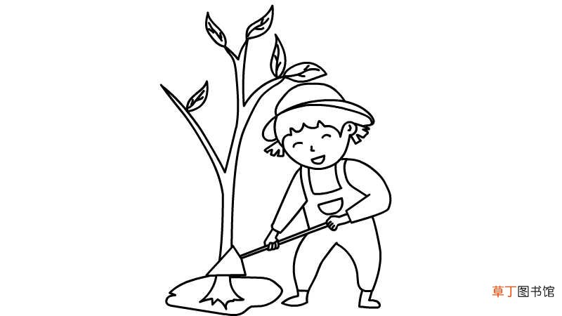 植树简笔画