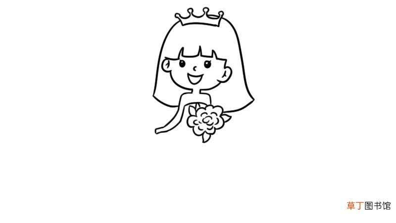 新娘婚纱简笔画教程新娘婚纱简笔画画法