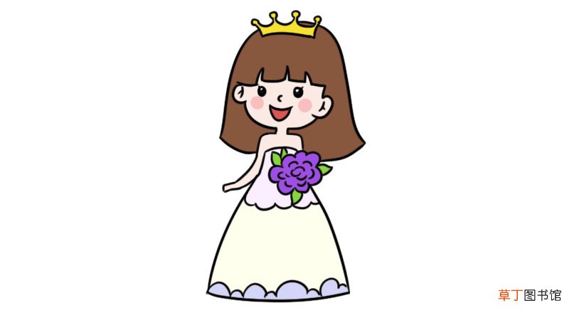 新娘婚纱简笔画教程新娘婚纱简笔画画法
