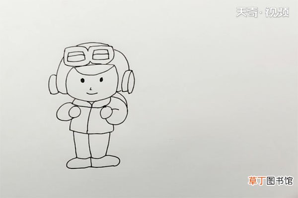 飞行员简笔画