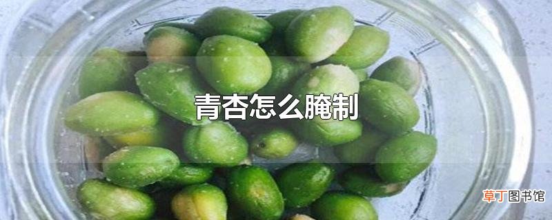 青杏怎么腌制