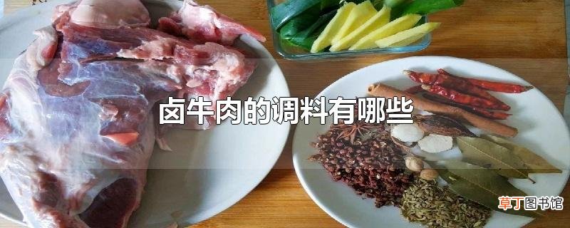 卤牛肉的调料有哪些