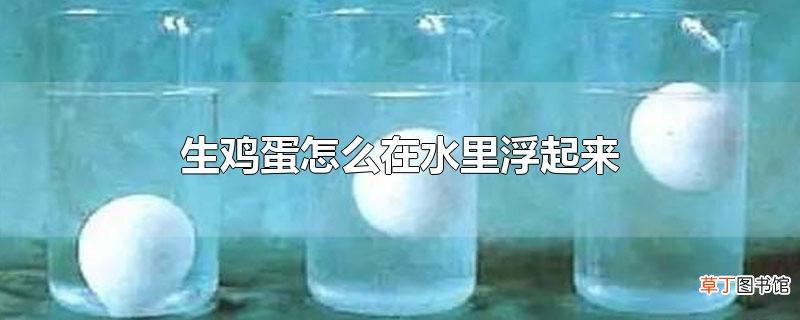 生鸡蛋怎么在水里浮起来