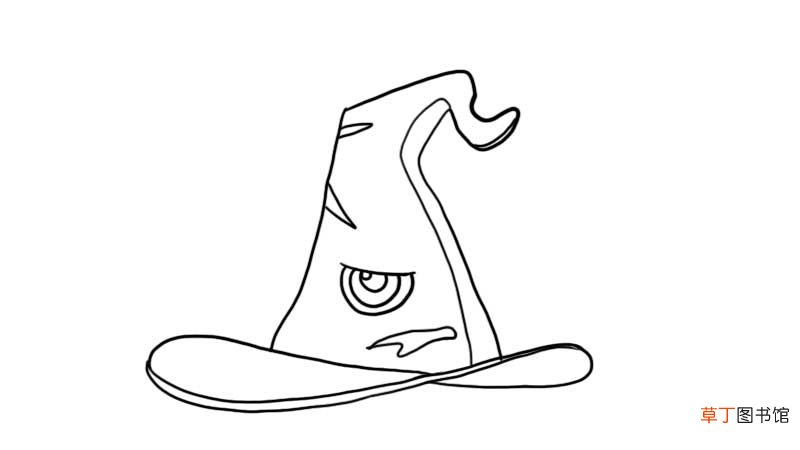 女巫帽子简笔画