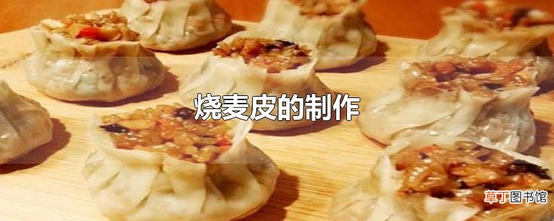 烧麦皮的制作