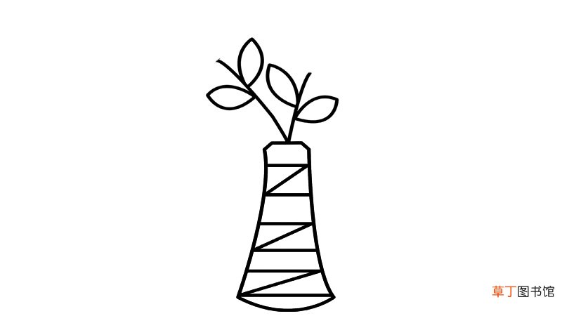 花瓶花纹图案简笔画