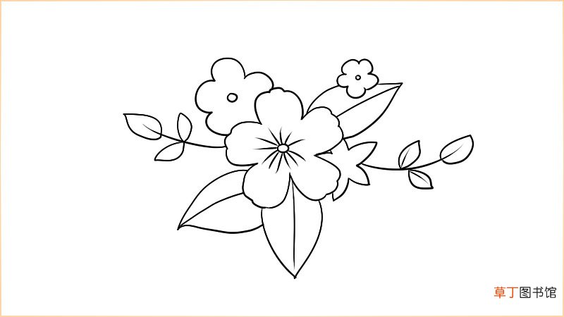 花简萌笔画简笔画怎么画花简萌笔画简笔画画法