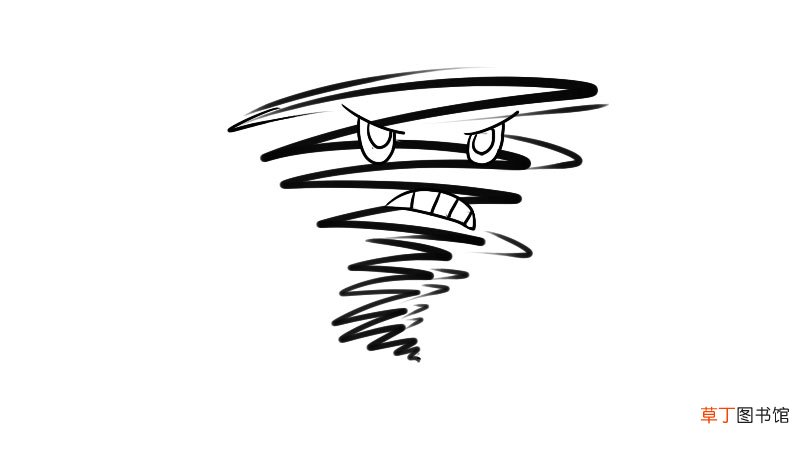 龙卷风简笔画怎么画怎么画龙卷风简笔画