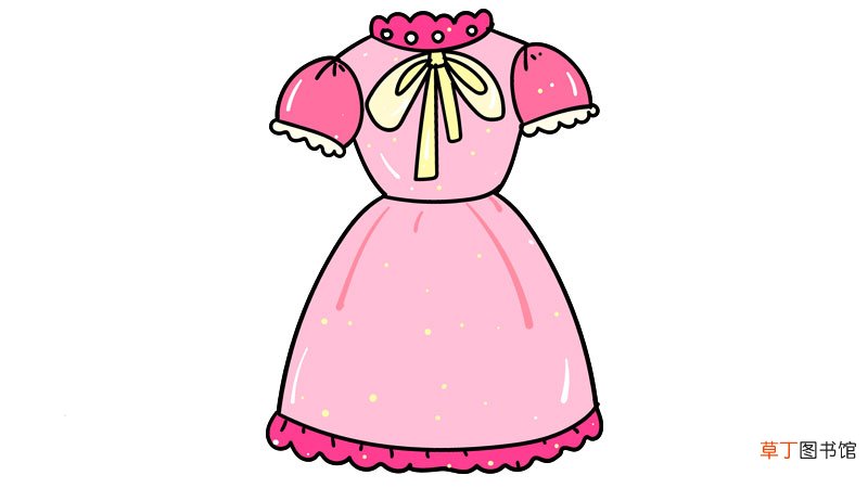 晚礼服简笔画 晚礼服的画法